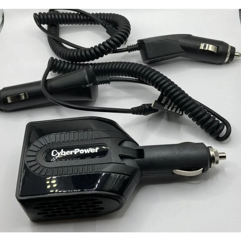 Cyber Power 120 Watt Peak 2 In 1 Mobile Power Inverter A/C USB Other Chargers To
